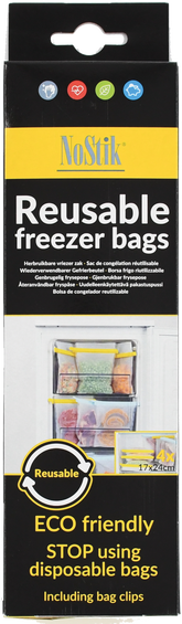 Багаторазові пакети для заморожування – набір із 4 шт. Freezer Bags NoStik 18.037