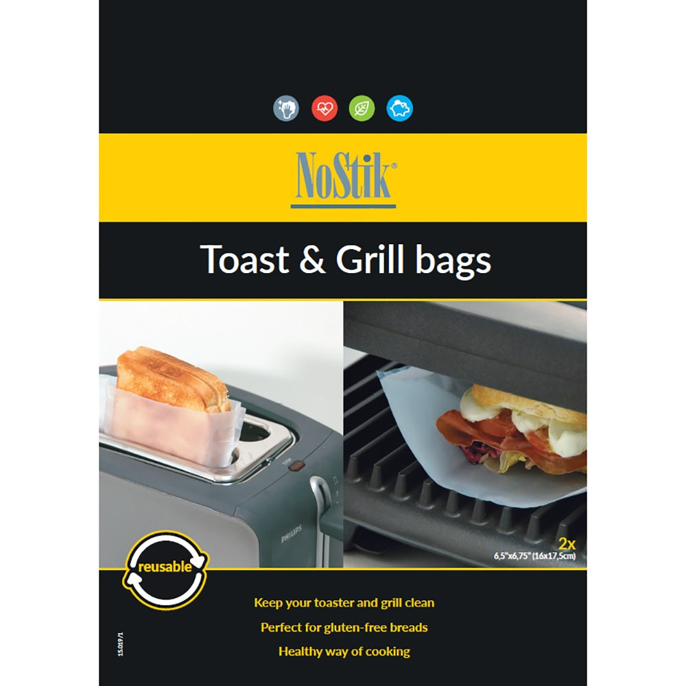 Багаторазові пакети для тостів – набір із 2 шт. – білі Toast, roast & grill NoStik 15.019