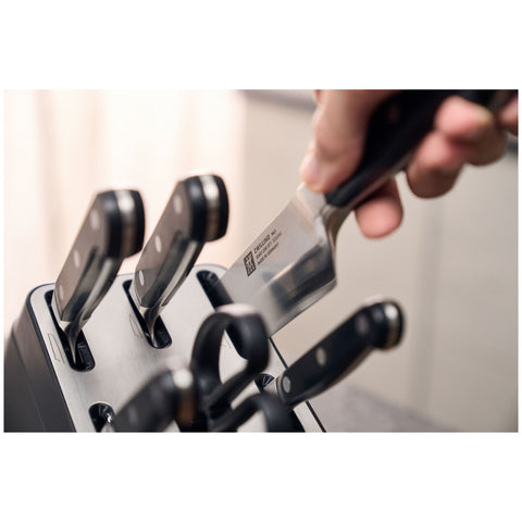 Набір ножів у блоці з функцією автозаточення, антрацит, 7 предметів, ZWILLING Pro 38448-700 / 1029641