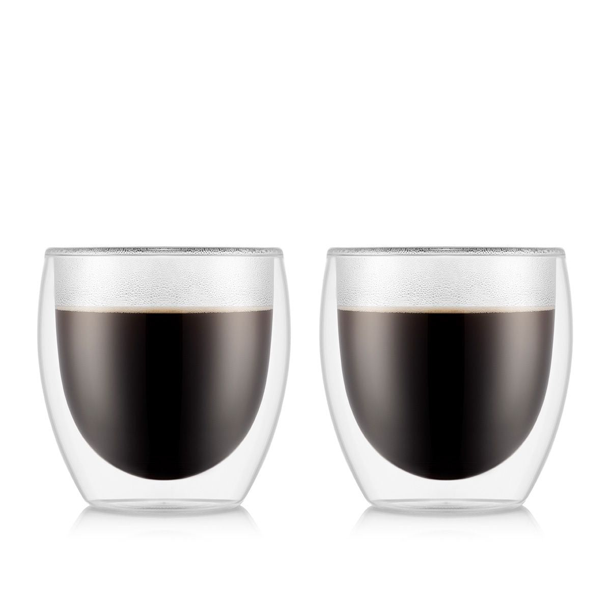 2 склянки з подвійними стінками, маленькі, 250 мл BODUM 4558-10