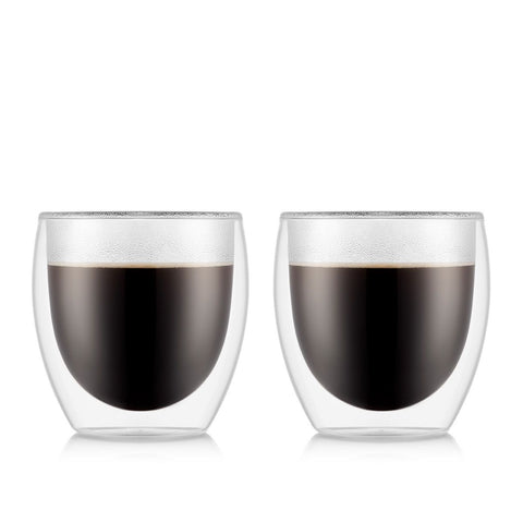 2 склянки з подвійними стінками, маленькі, 250 мл BODUM 4558-10