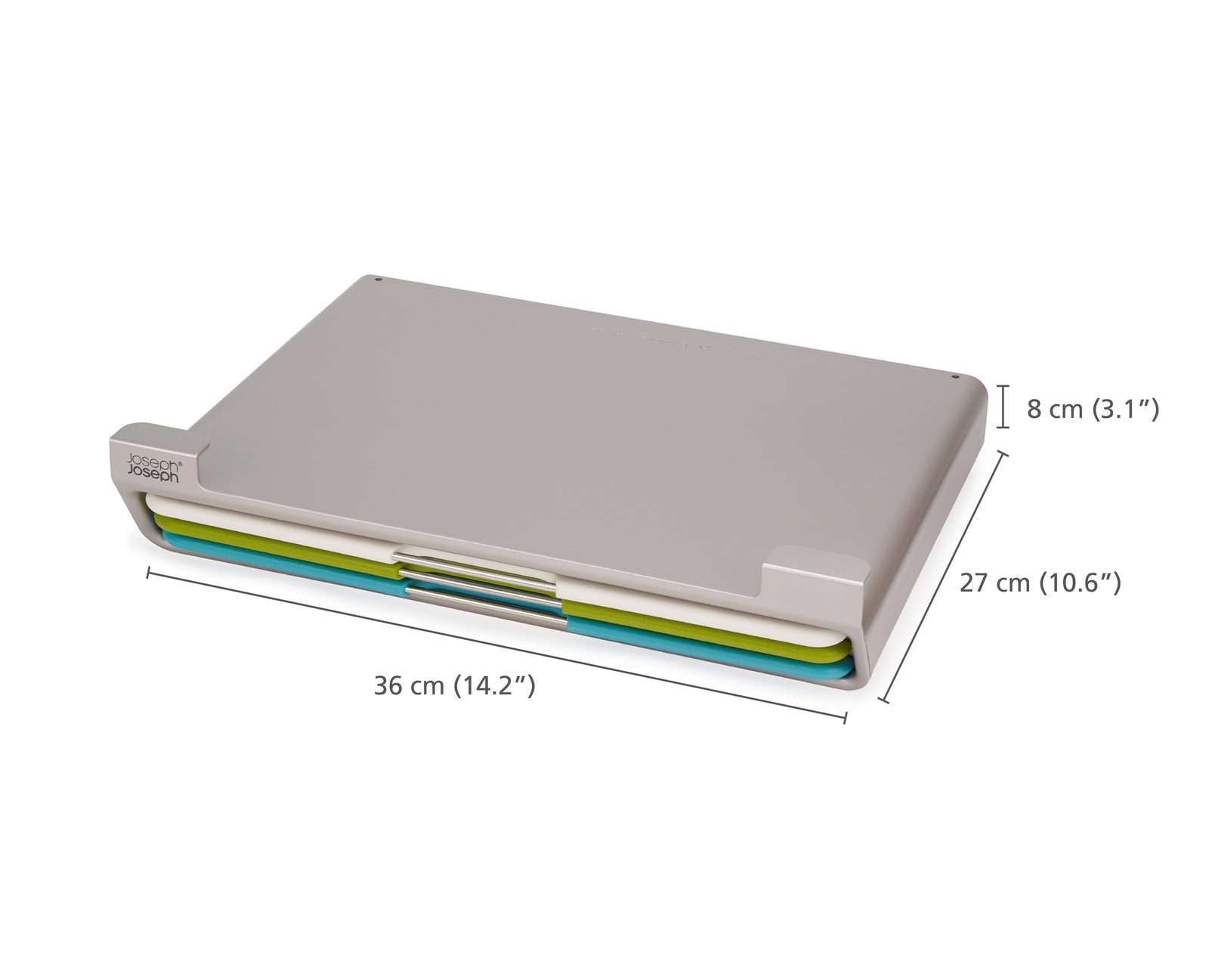 Набір різнокольорових дощок Folio Slim, 3шт. для установки під полицю, Joseph Joseph 60235