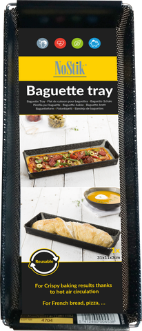 Тефлоновий багаторазовий сітчастий багетний лоток Crisp NoStik 18.061