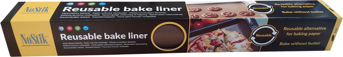Тефлоновий багаторазовий вкладиш для випічки коричневий Bake & Fry NoStik 1 EEE 912