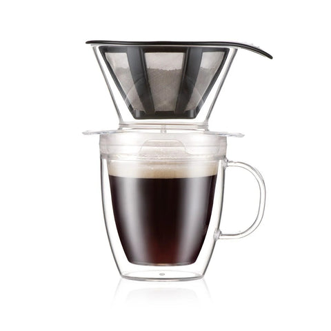 Кавова крапельниця POUR OVER та кухоль з подвійними стінками, 0,3 л BODUM K11872-10SA