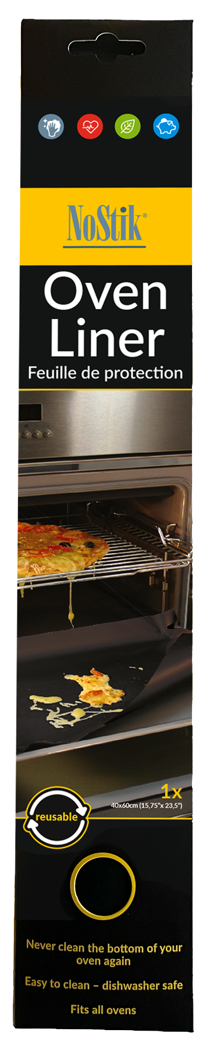Тефлоновий захист духовки Protect & Keep it Clean NoStik 18.002