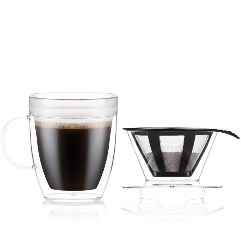 Кавова крапельниця POUR OVER та кухоль з подвійними стінками 0,3 л BODUM K11872-10SA