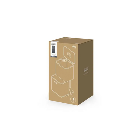 Контейнер для сміття та вторинної сировини Totem Max (60 л) сірий Joseph Joseph 30062
