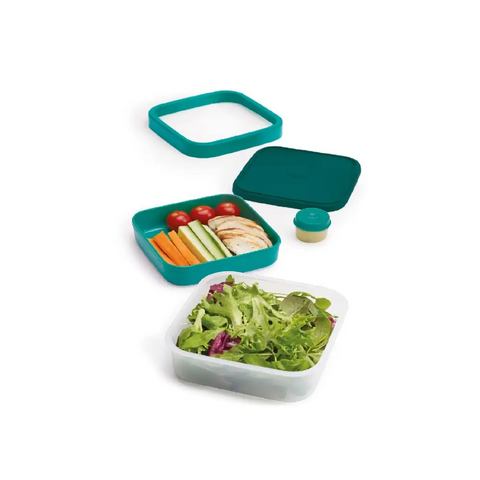 Контейнер для еды GoEat 3-в-1 бирюзовый 81066 - Ланч-боксы