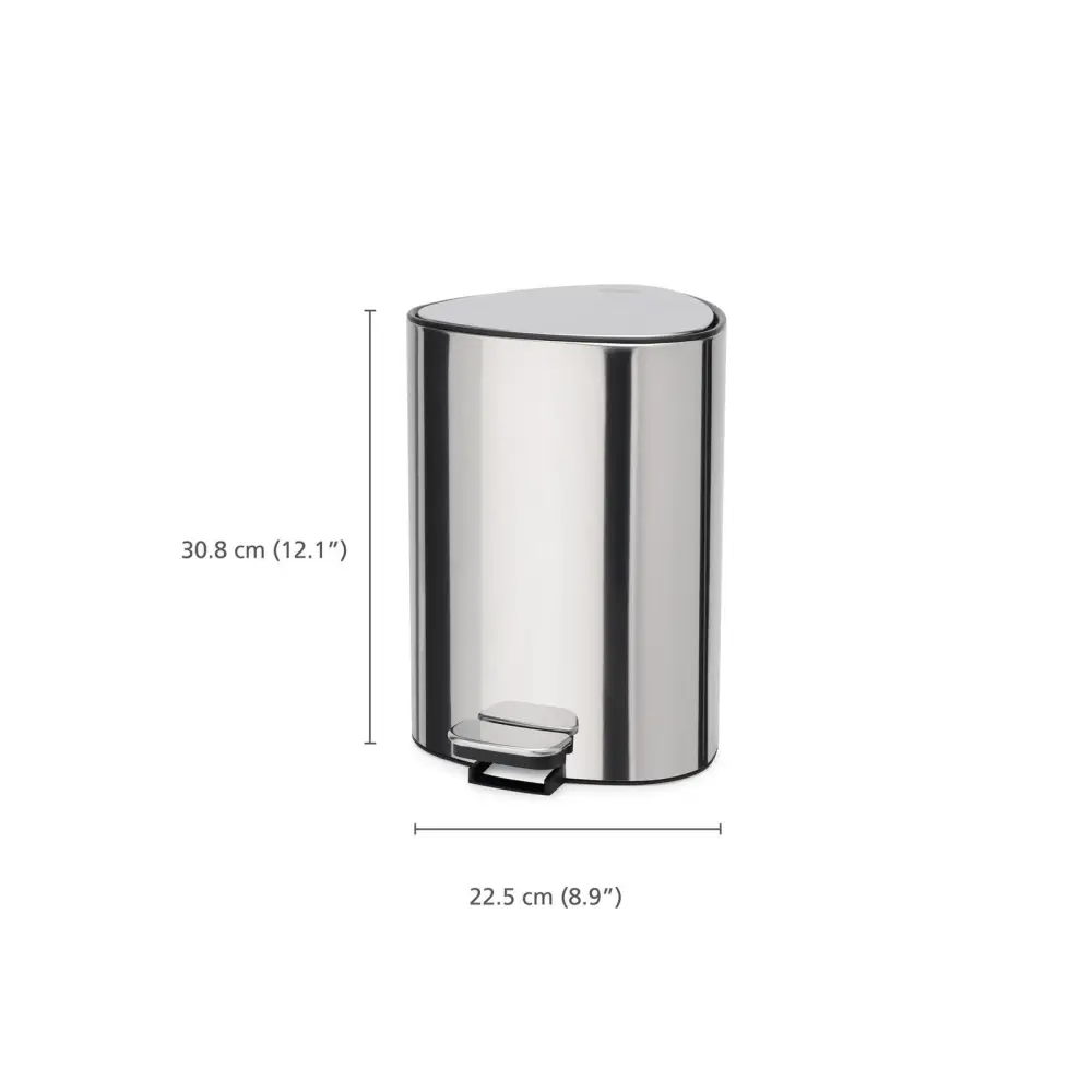Контейнер с педалью EasyStore™ Luxe из нержавеющей стали 5 л. 70596 - Контейнеры для ванны