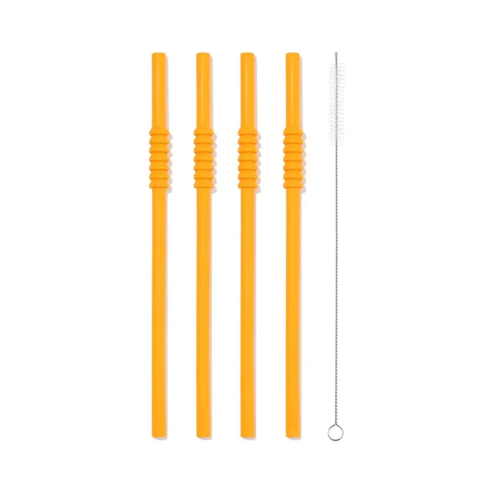 Набір із 4 силіконових трубочок та щіточки для чищення BODUM K12035-449-Y21