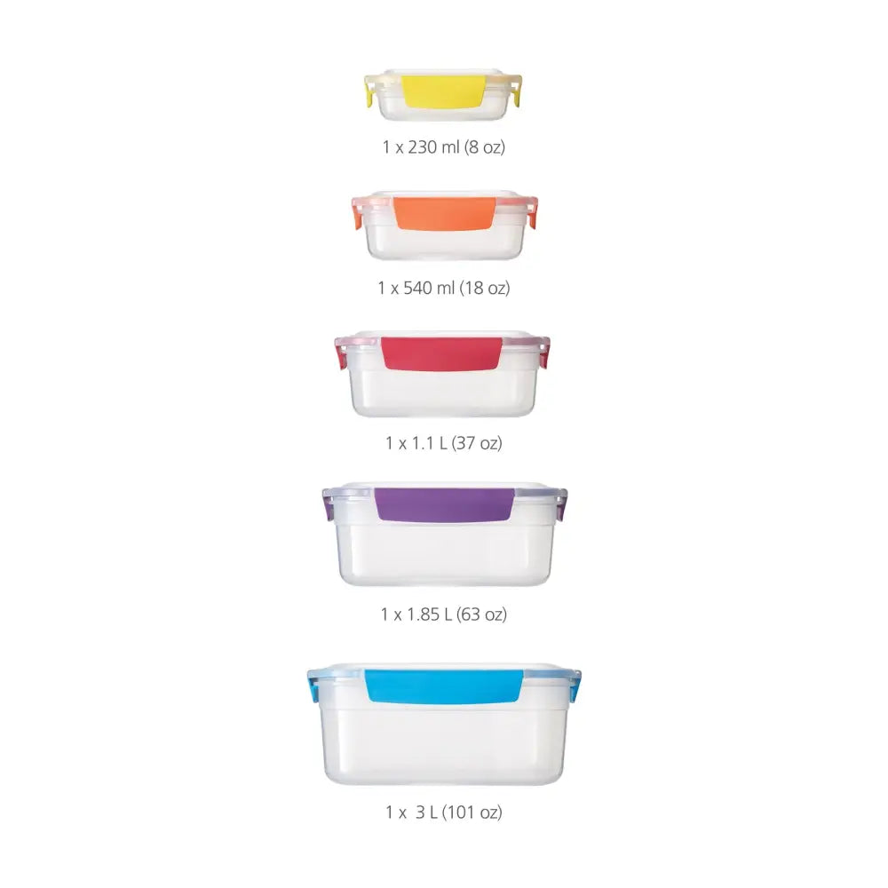 Набір контейнерів харчових 5шт. Joseph Joseph Nest 81081 - Food Storage Set