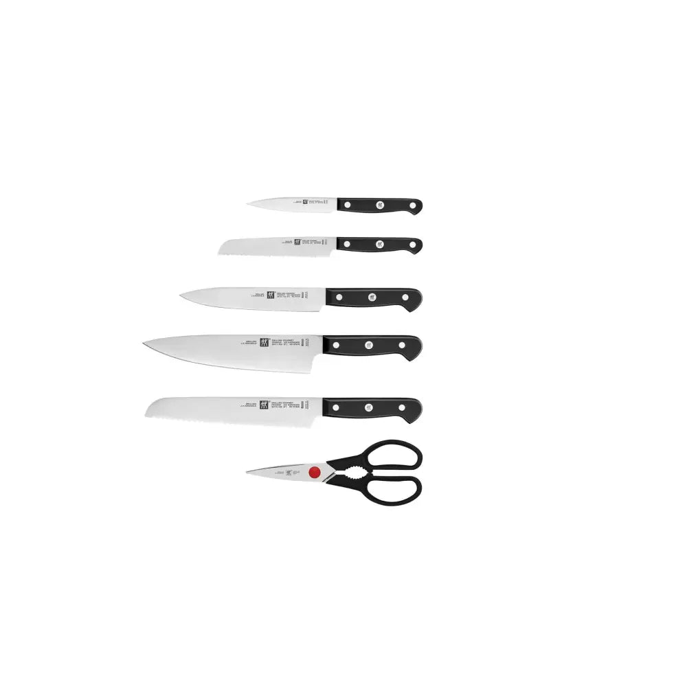 Набір ножів Gourmet у блоці з автозаточкою Чорний ZWILLING 1002453 / 36133-210