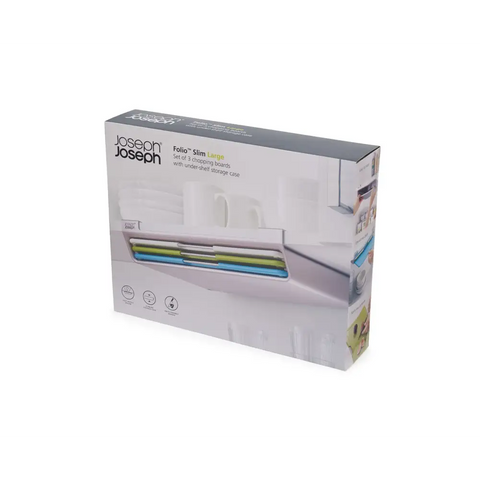 Набір різнокольорових дощок Folio Slim 3шт. для установки під полицю Joseph Joseph 60235