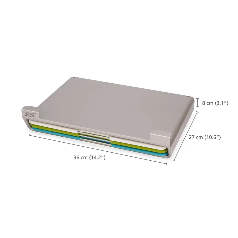 Набір різнокольорових дощок Folio Slim 3шт. для установки під полицю Joseph Joseph 60235