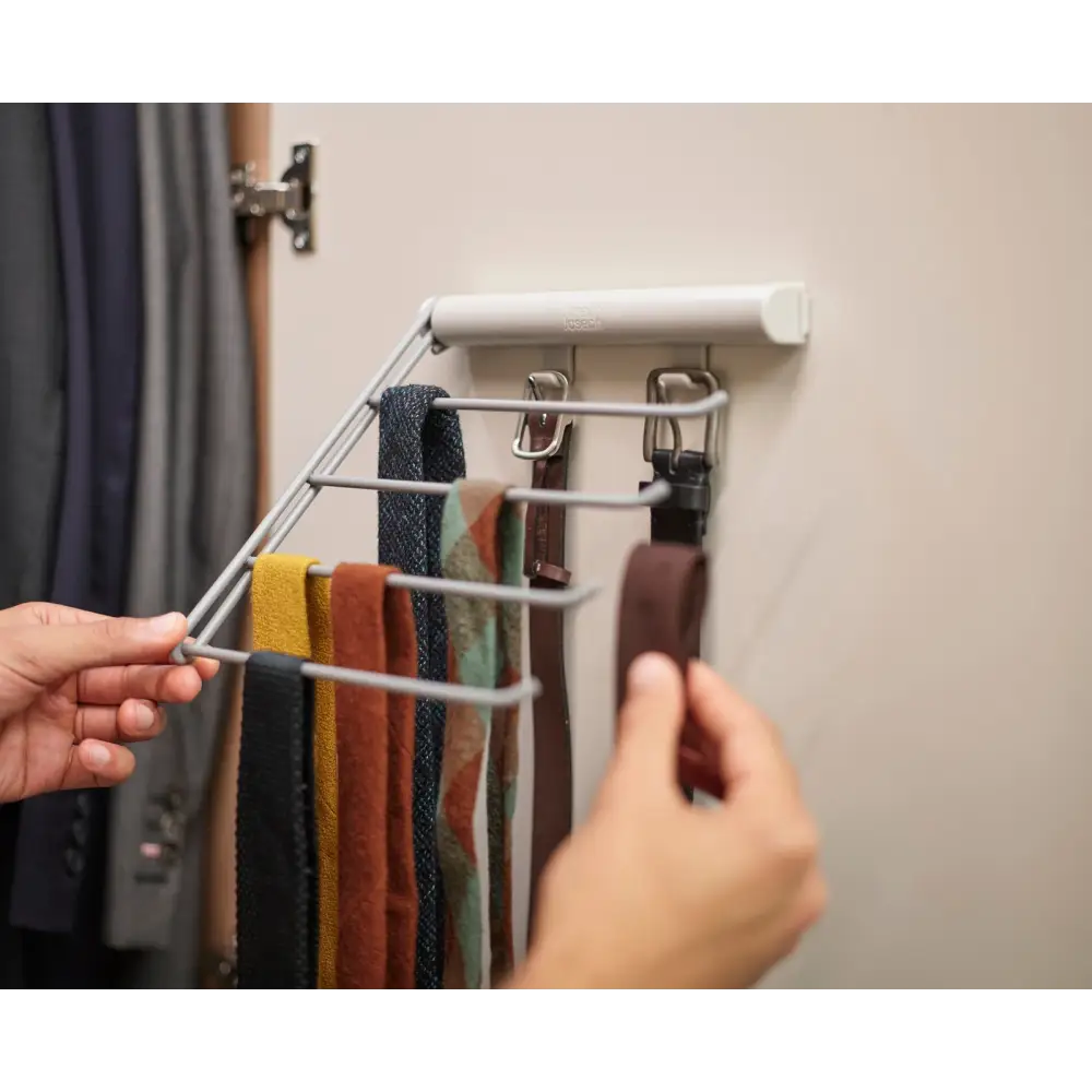 Органайзер полка для подвешивания ремня галстука и шарфа Orderly™ 55005 - хранение одежды