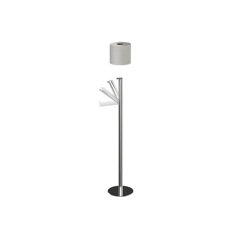 Подставка для туалетной бумаги EasyStore™ Luxe 2-в-1 из нержавеющей стали 70594 - Туалетный ершик