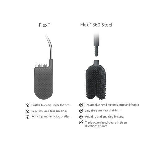 Щітка для туалету Flex™ 360 Luxe з оздобленням з нержавіючої сталі 70583 - Туалетный ершик