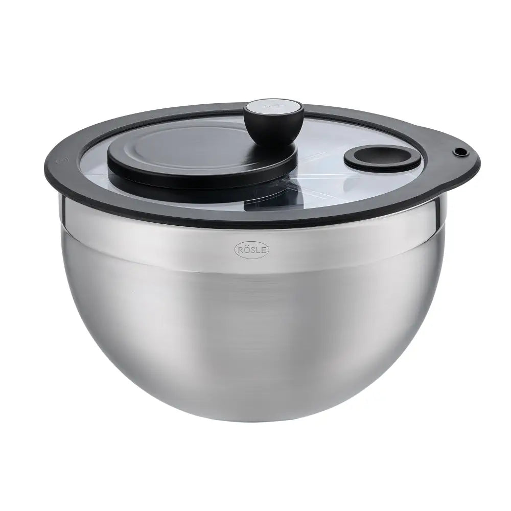 Центрифуга для миття салату зі скляною кришкою Ø 24 см RÖSLE 160695 / 15695