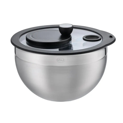 Центрифуга для миття салату зі скляною кришкою Ø 24 см RÖSLE 160695 / 15695