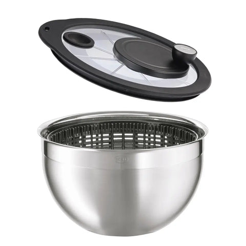 Центрифуга для миття салату зі скляною кришкою Ø 24 см RÖSLE 160695 / 15695