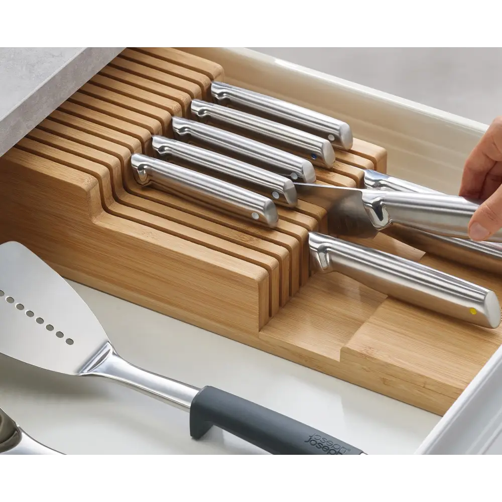Великий дворівневий органайзер для ножів DrawerStore™ Bamboo 851695 - Хранение в ящиках